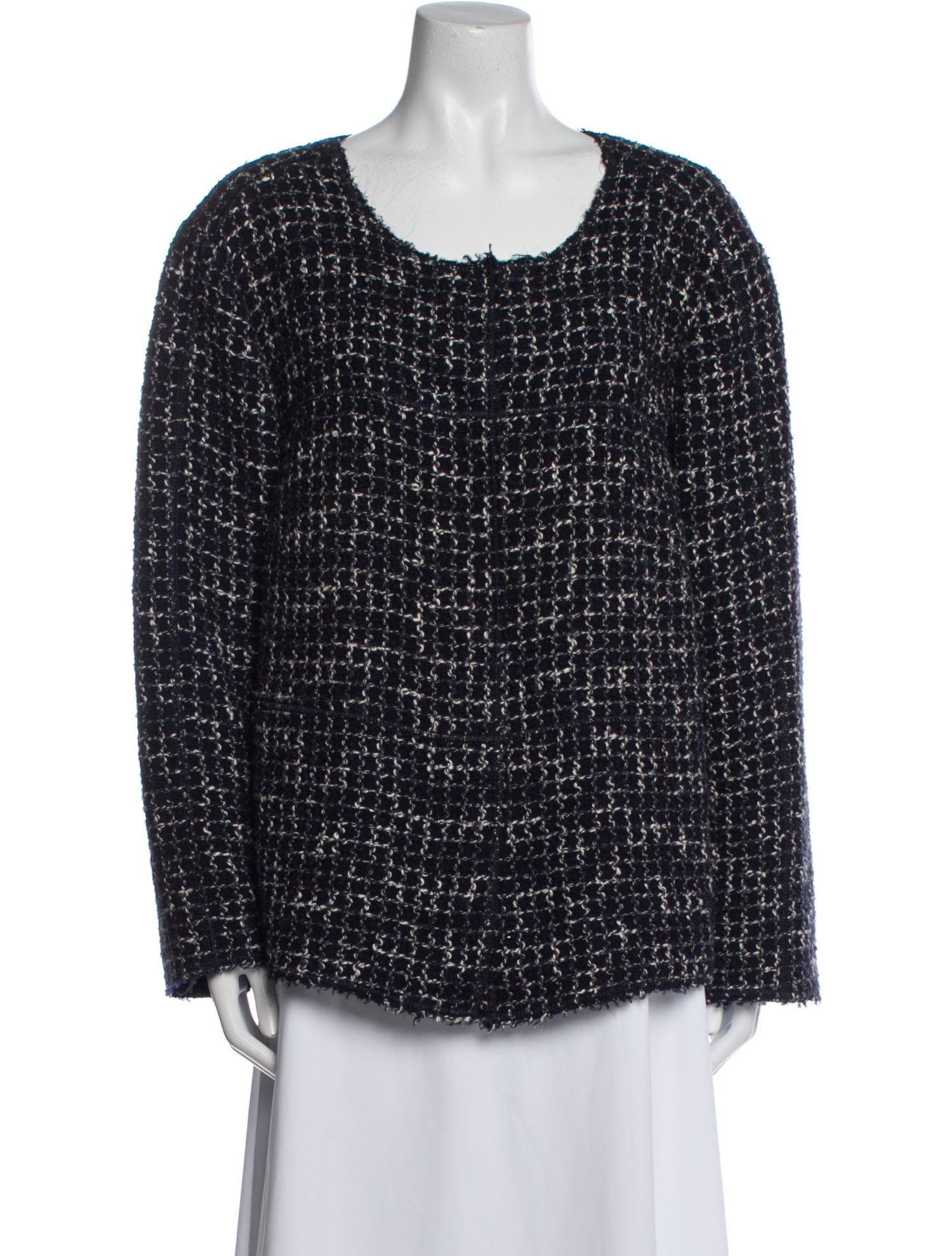 Lafayette 148 Wool Tweed Pattern Evening Jacket