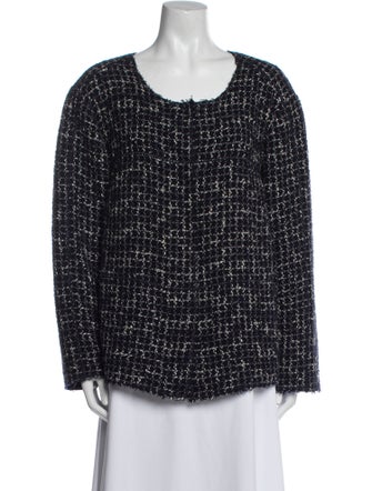 Lafayette 148 Wool Tweed Pattern Evening Jacket