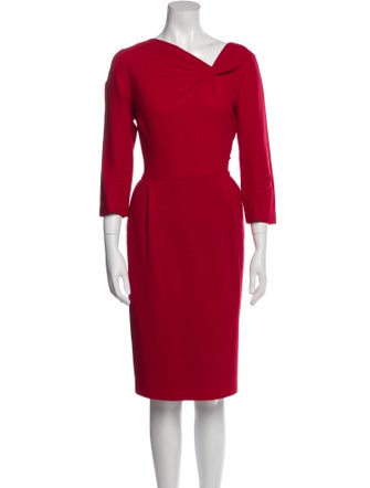 Lafayette 148 Virgin Wool Knee-Length Dress
