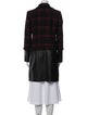 Lafayette 148 Wool Plaid Print Coat