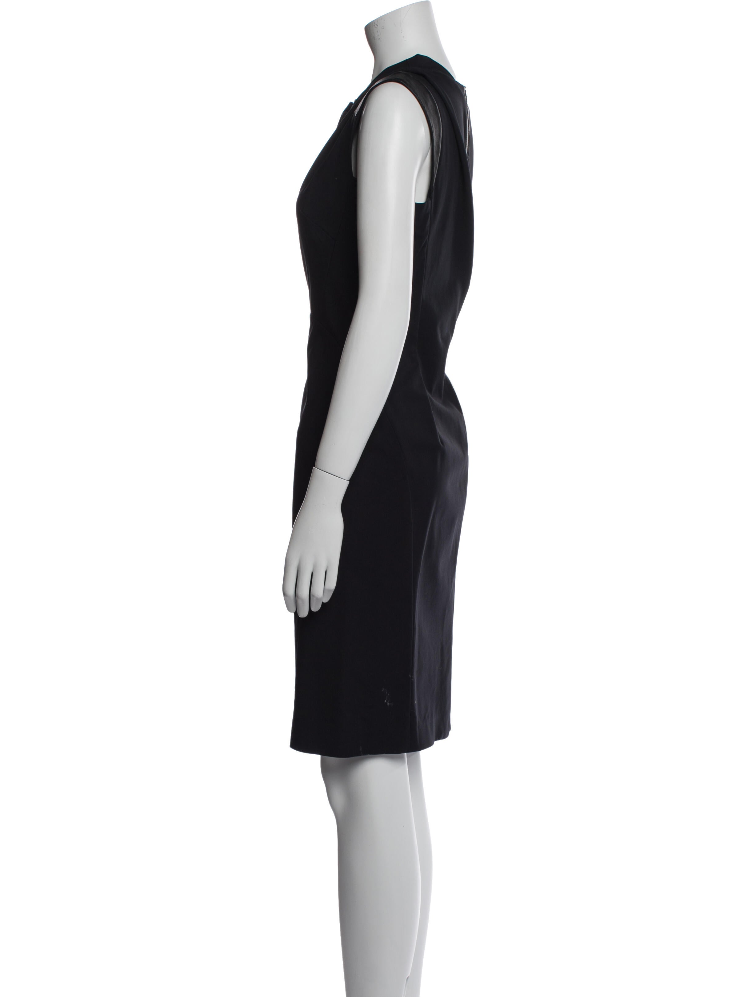 Lafayette 148 V-Neck Knee-Length Dress