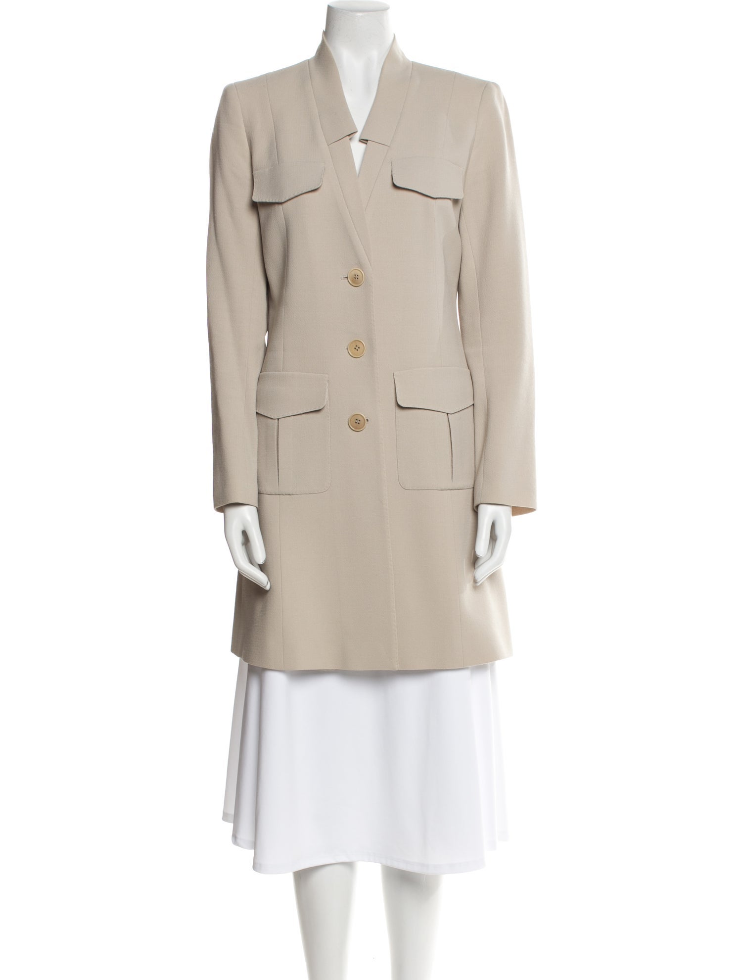 Lafayette 148 Virgin Wool Peacoat