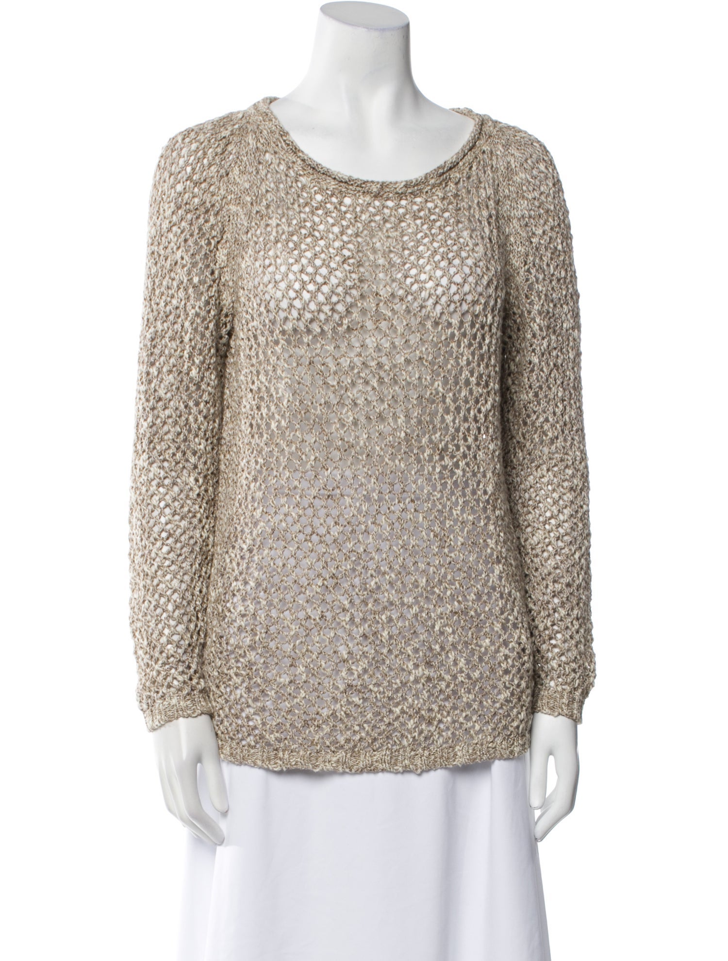 Lafayette 148 Linen Scoop Neck Sweater