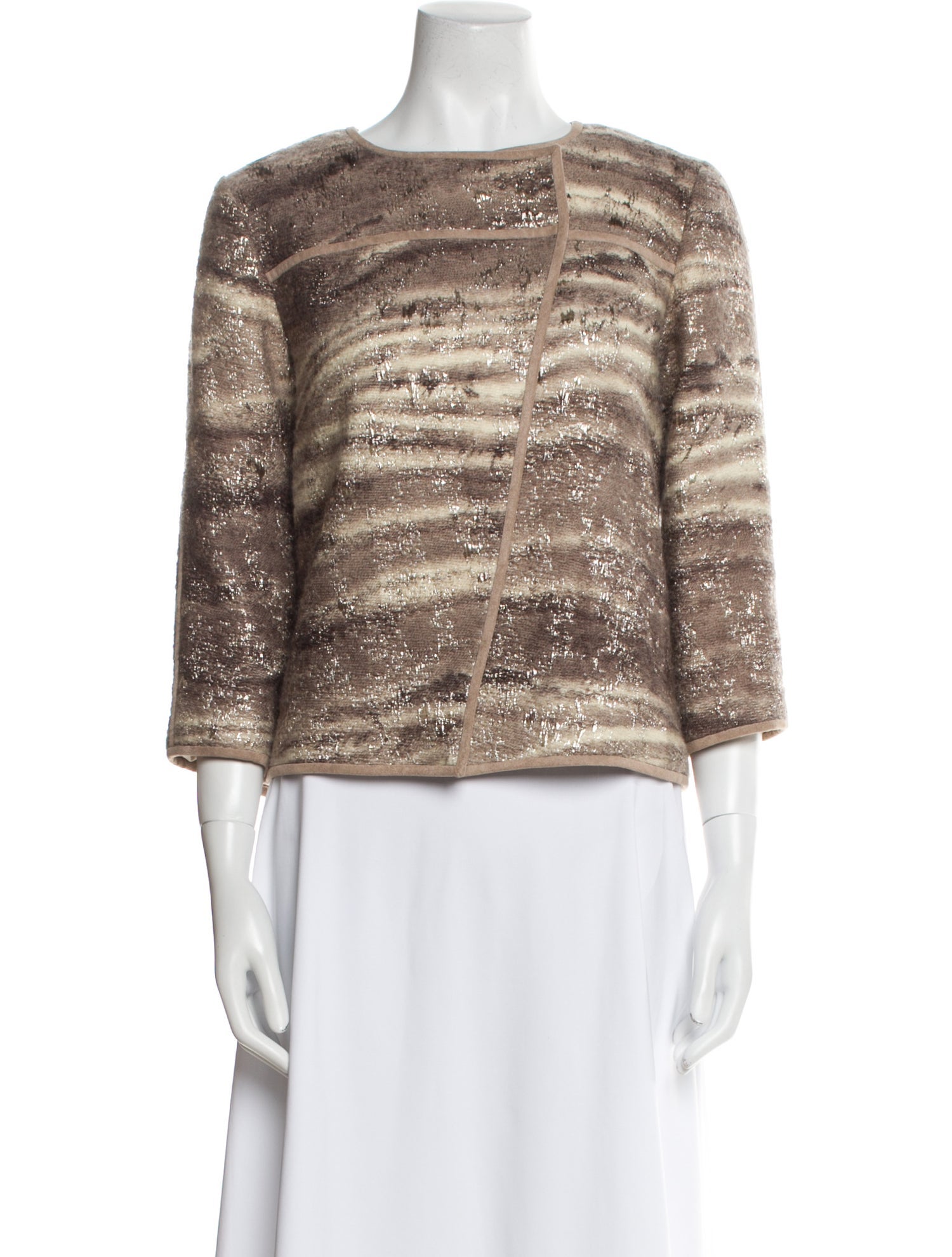 Lafayette 148 Wool Tweed Pattern Jacket