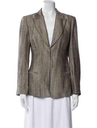 Lafayette 148 Linen Printed Blazer