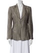 Lafayette 148 Linen Printed Blazer