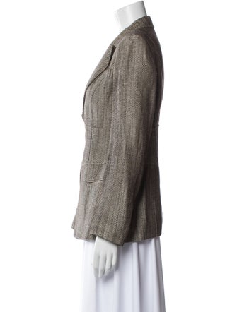 Lafayette 148 Linen Printed Blazer