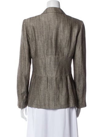 Lafayette 148 Linen Printed Blazer