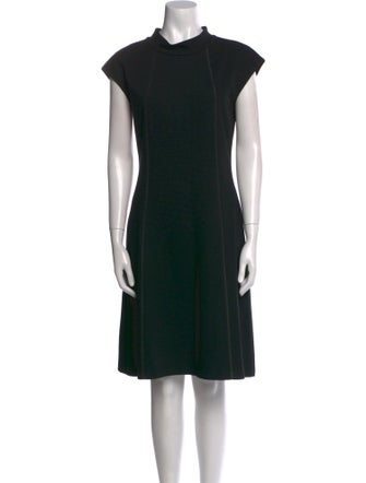 Lafayette 148 Mock Neck Knee-Length Dress