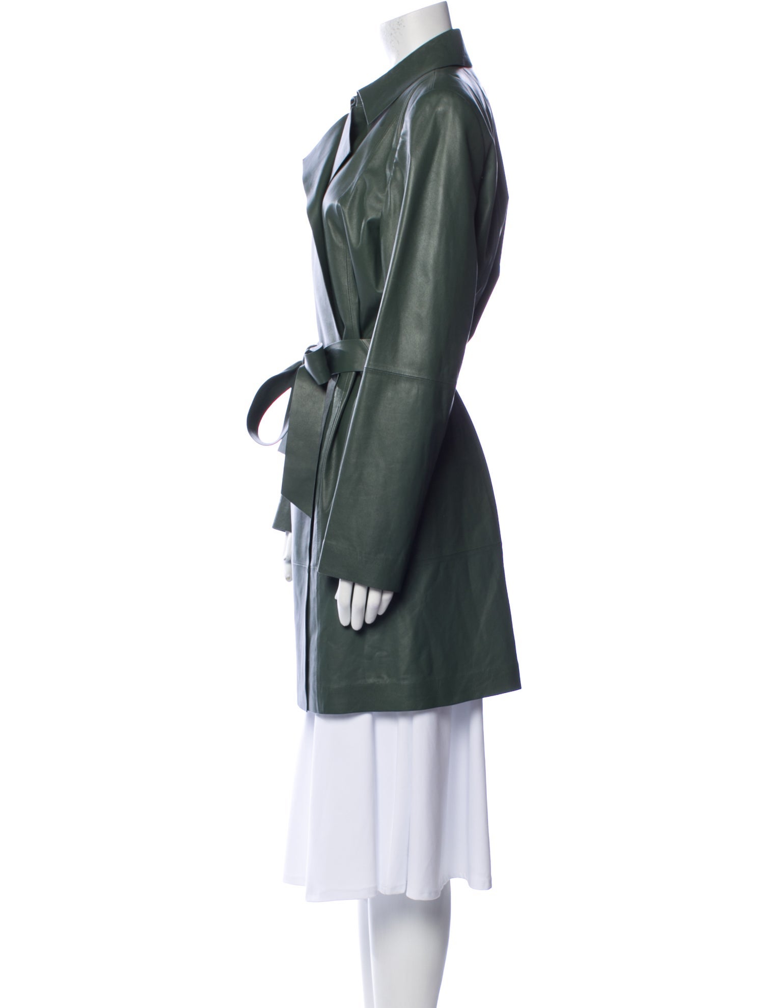 Lafayette 148 Leather Trench Coat