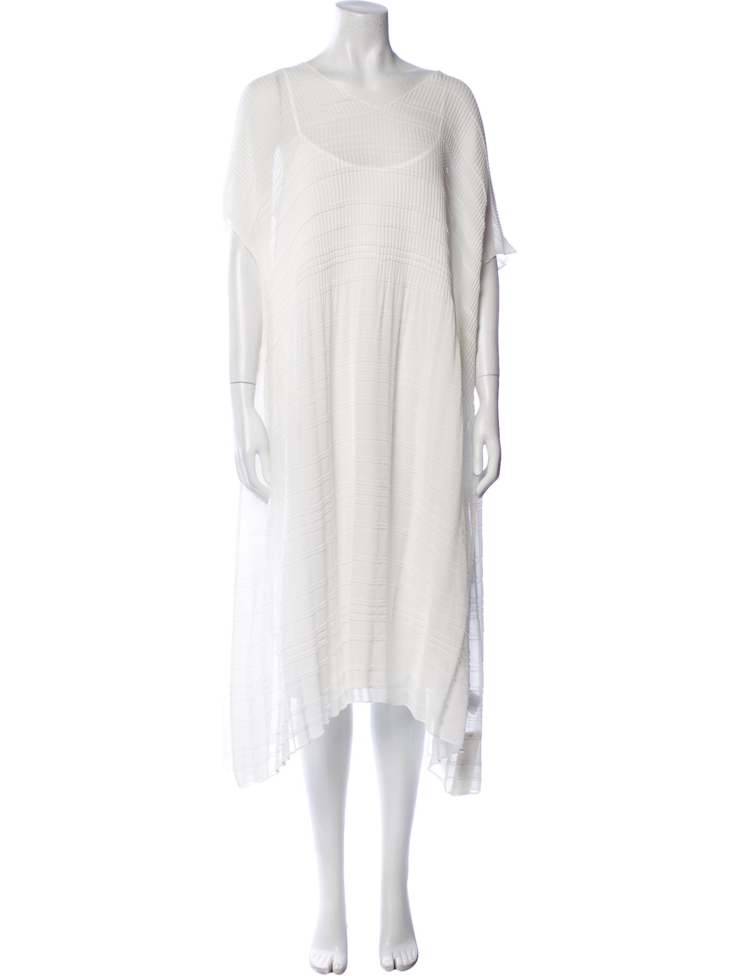 Lafayette 148 Scoop Neck Midi Length Dress