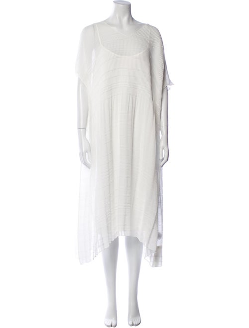 Lafayette 148 Scoop Neck Midi Length Dress