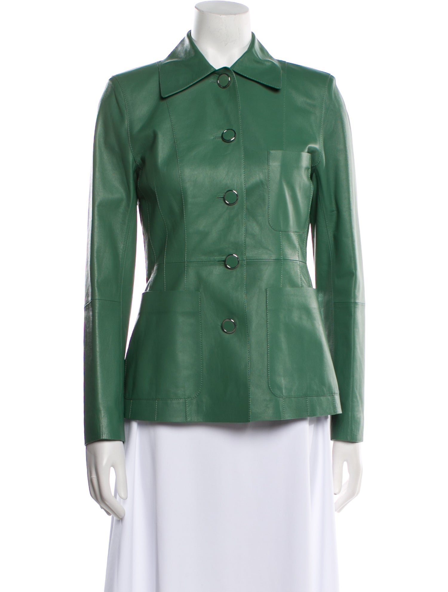 Lafayette 148 Leather Blazer w/ Tags