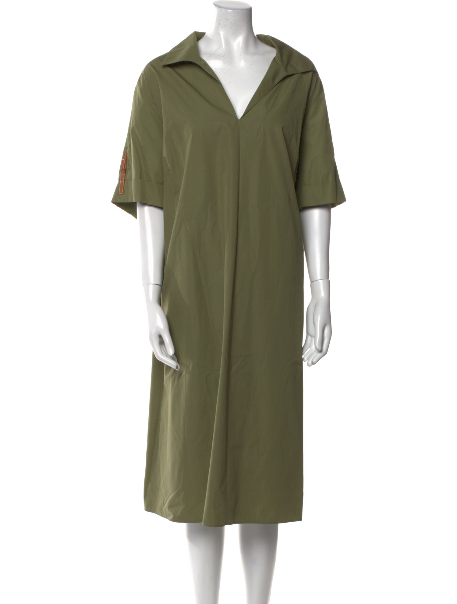 Lafayette 148 V-Neck Midi Length Dress