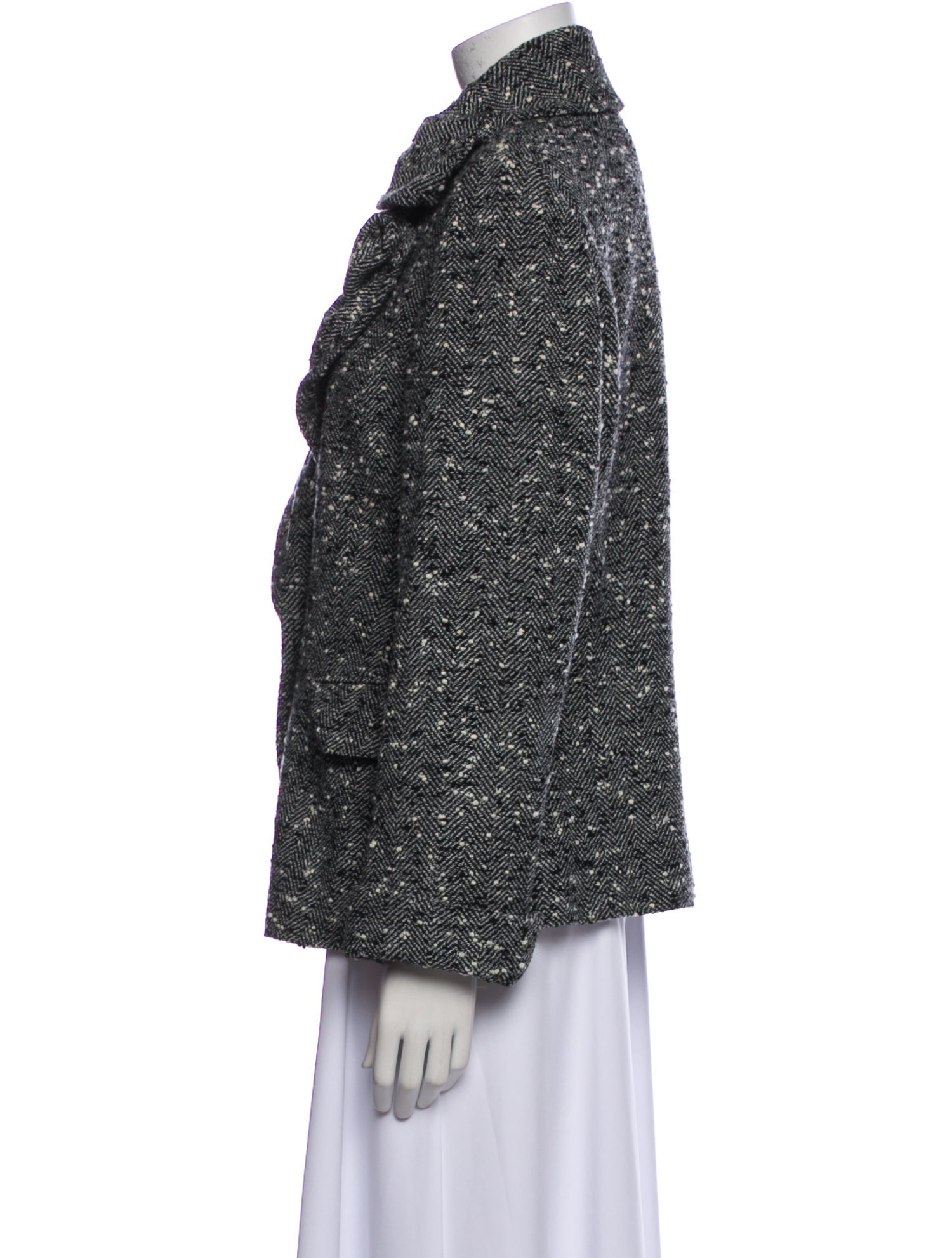 Lafayette 148 Wool Tweed Pattern Blazer