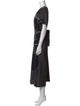 Lafayette 148 V-Neck Long Dress