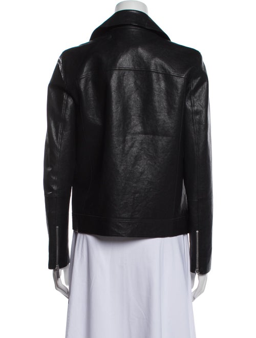 Lafayette 148 Lambskin Biker Jacket