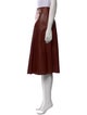 Lafayette 148 Leather Knee-Length Skirt
