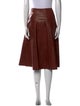 Lafayette 148 Leather Knee-Length Skirt