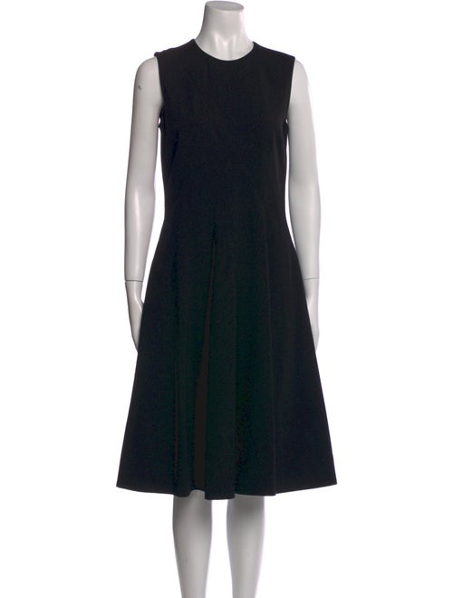 Lafayette 148 Crew Neck Midi Length Dress