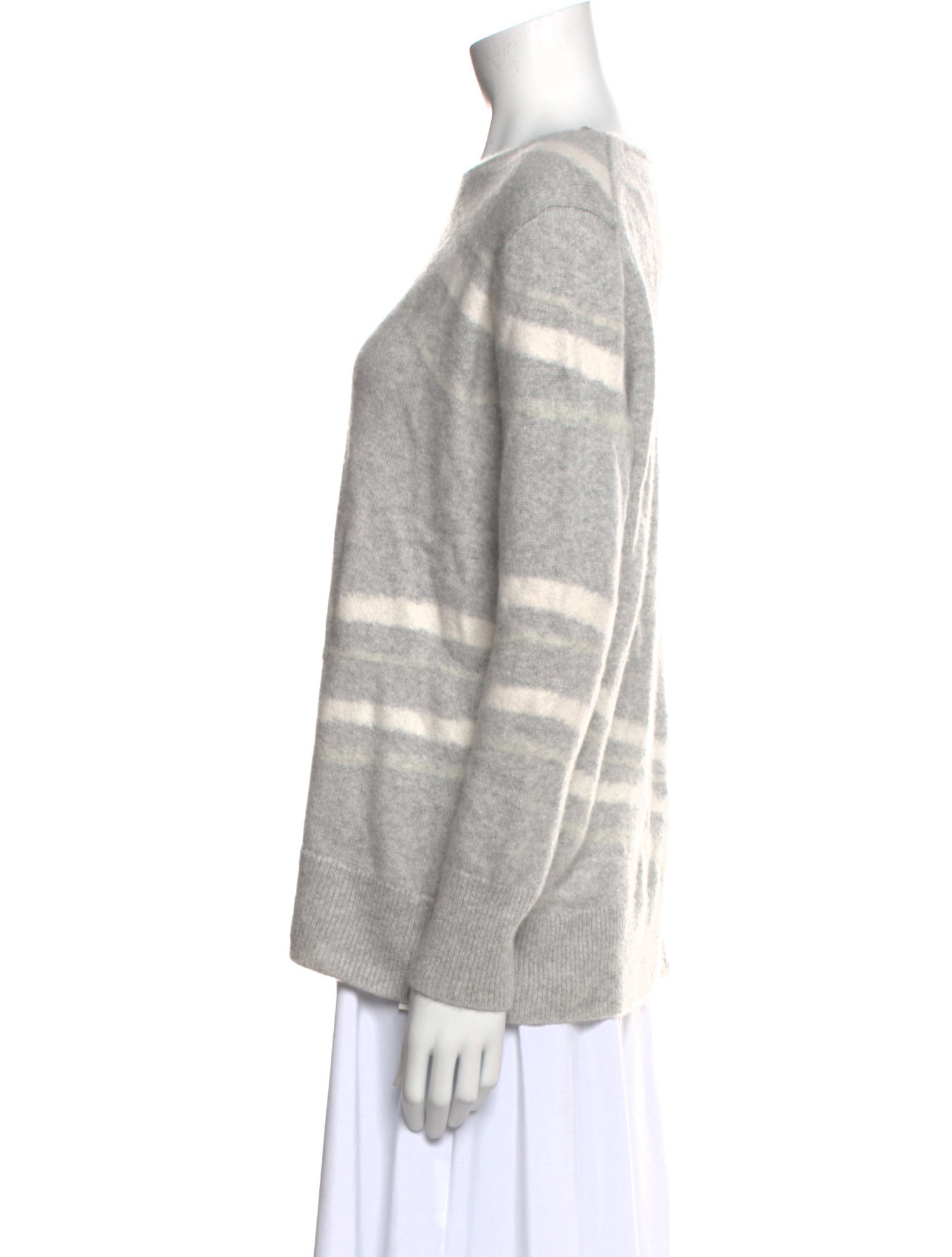 Lafayette 148 Cashmere Striped Sweater