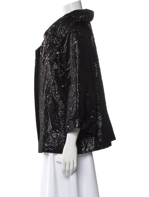 Lafayette 148 Leather Printed Evening Jacket