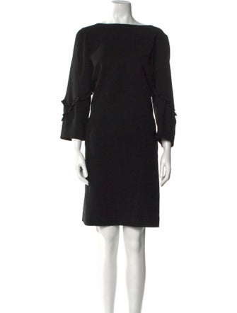 Lafayette 148 Bateau Neckline Knee-Length Dress