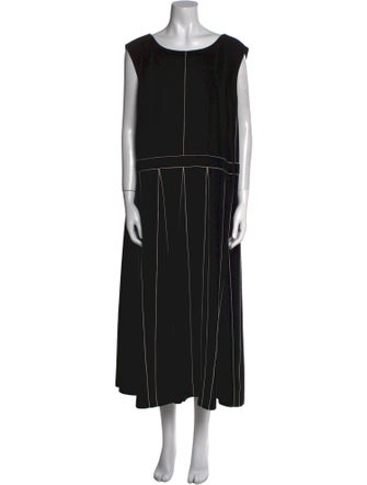 Lafayette 148 Striped Long Dress
