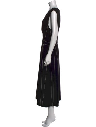 Lafayette 148 Striped Long Dress