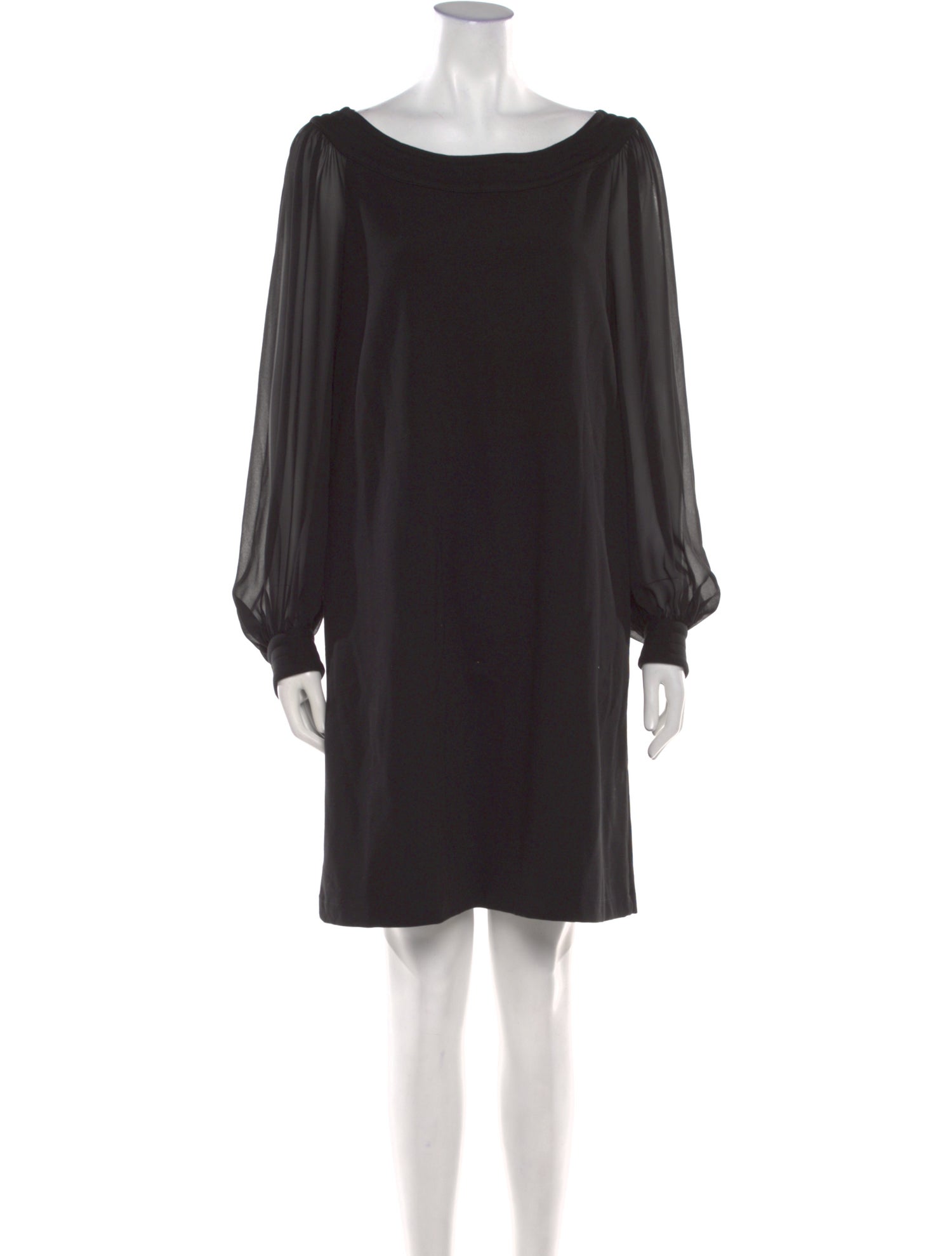 Lafayette 148 Bateau Neckline Knee-Length Dress