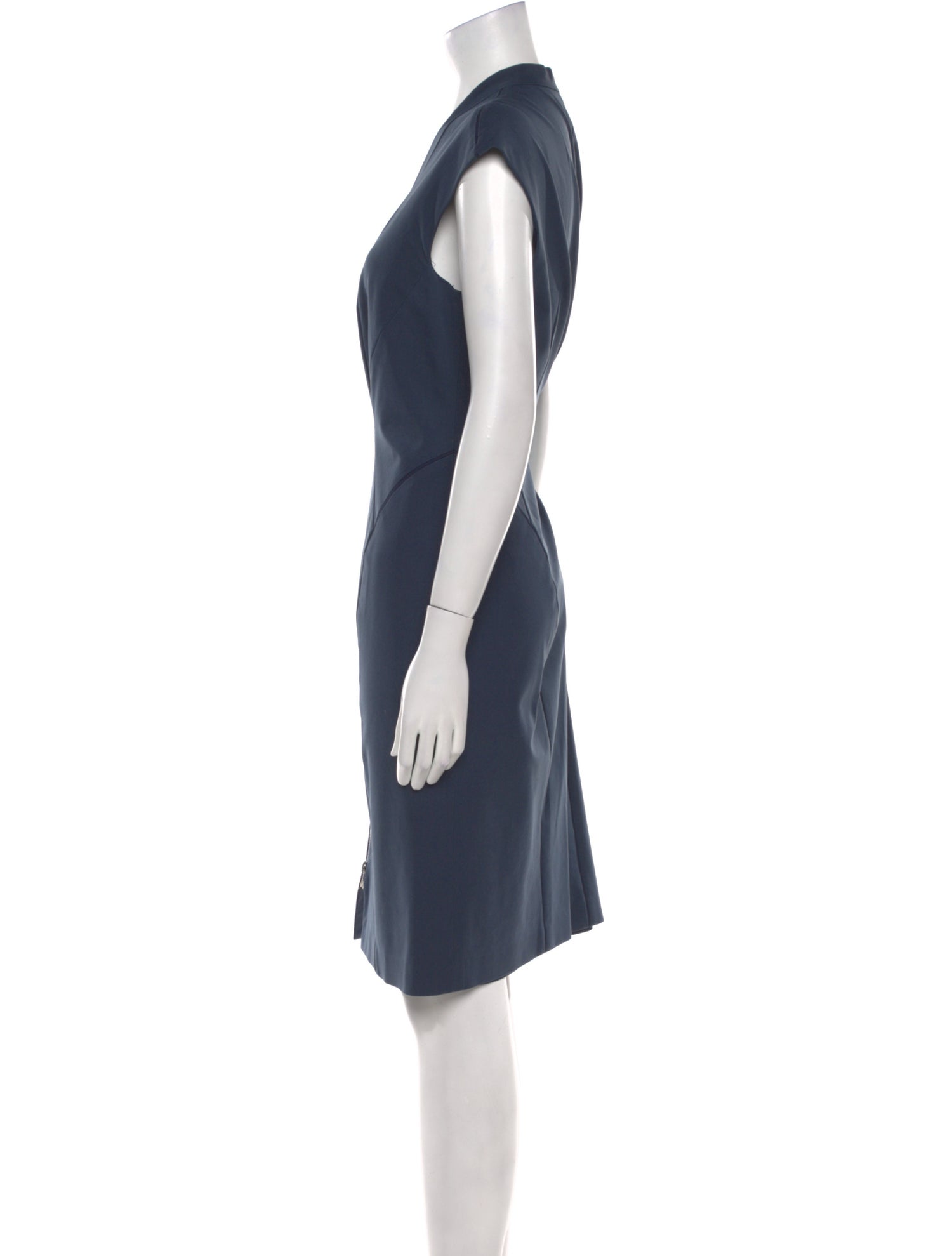 Lafayette 148 V-Neck Knee-Length Dress