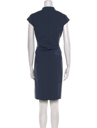 Lafayette 148 V-Neck Knee-Length Dress