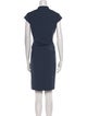 Lafayette 148 V-Neck Knee-Length Dress