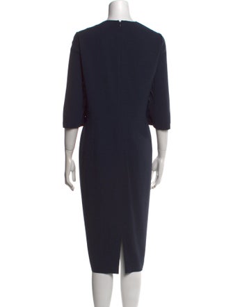 Lafayette 148 V-Neck Midi Length Dress