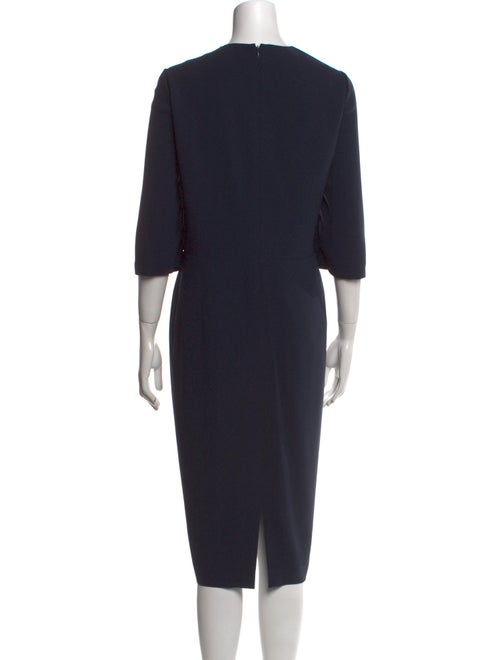 Lafayette 148 V-Neck Midi Length Dress