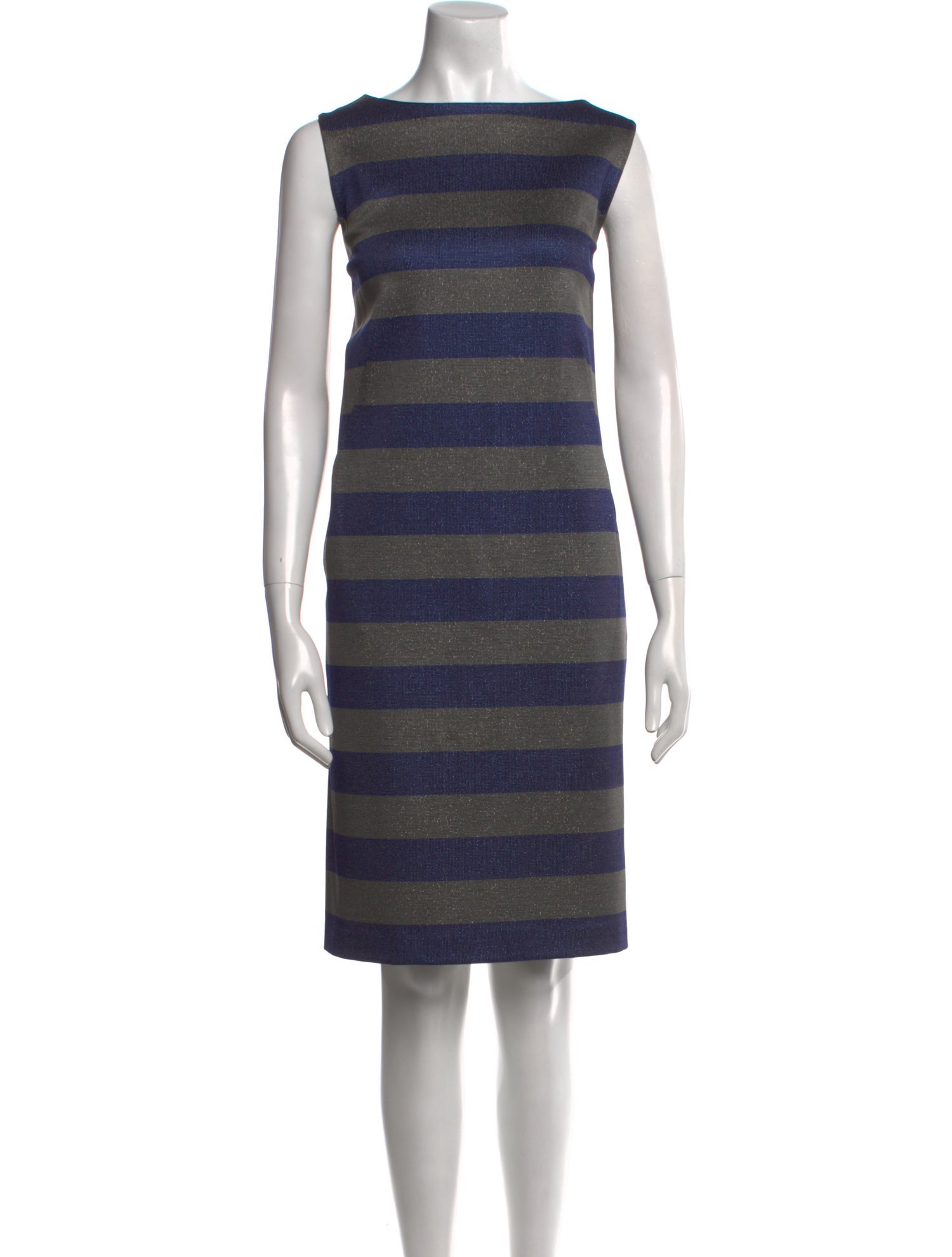 Lafayette 148 Striped Knee-Length Dress