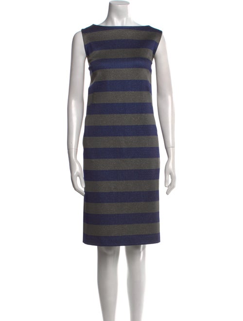 Lafayette 148 Striped Knee-Length Dress