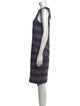 Lafayette 148 Striped Knee-Length Dress