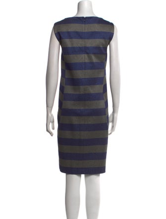 Lafayette 148 Striped Knee-Length Dress