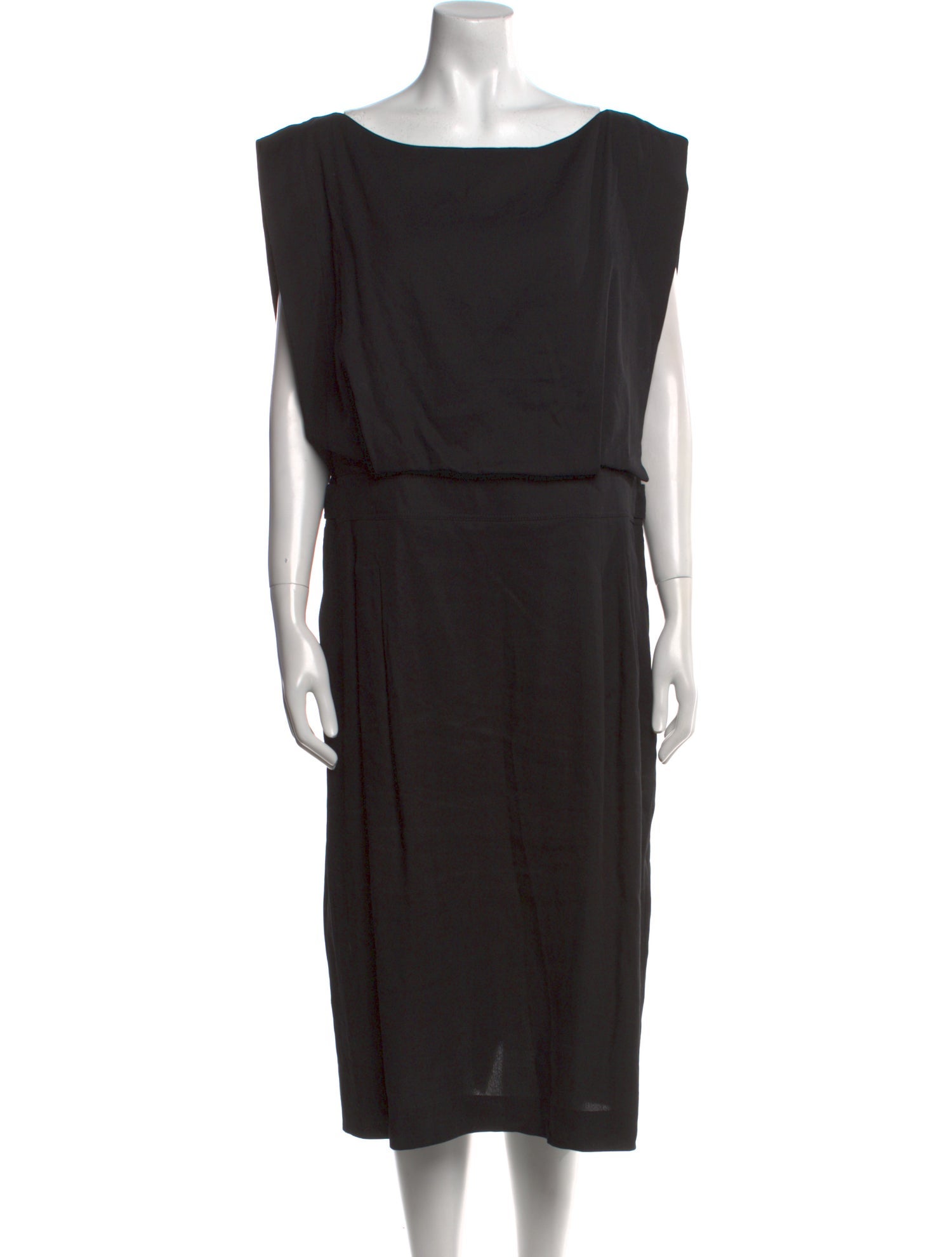 Lafayette 148 Bateau Neckline Midi Length Dress