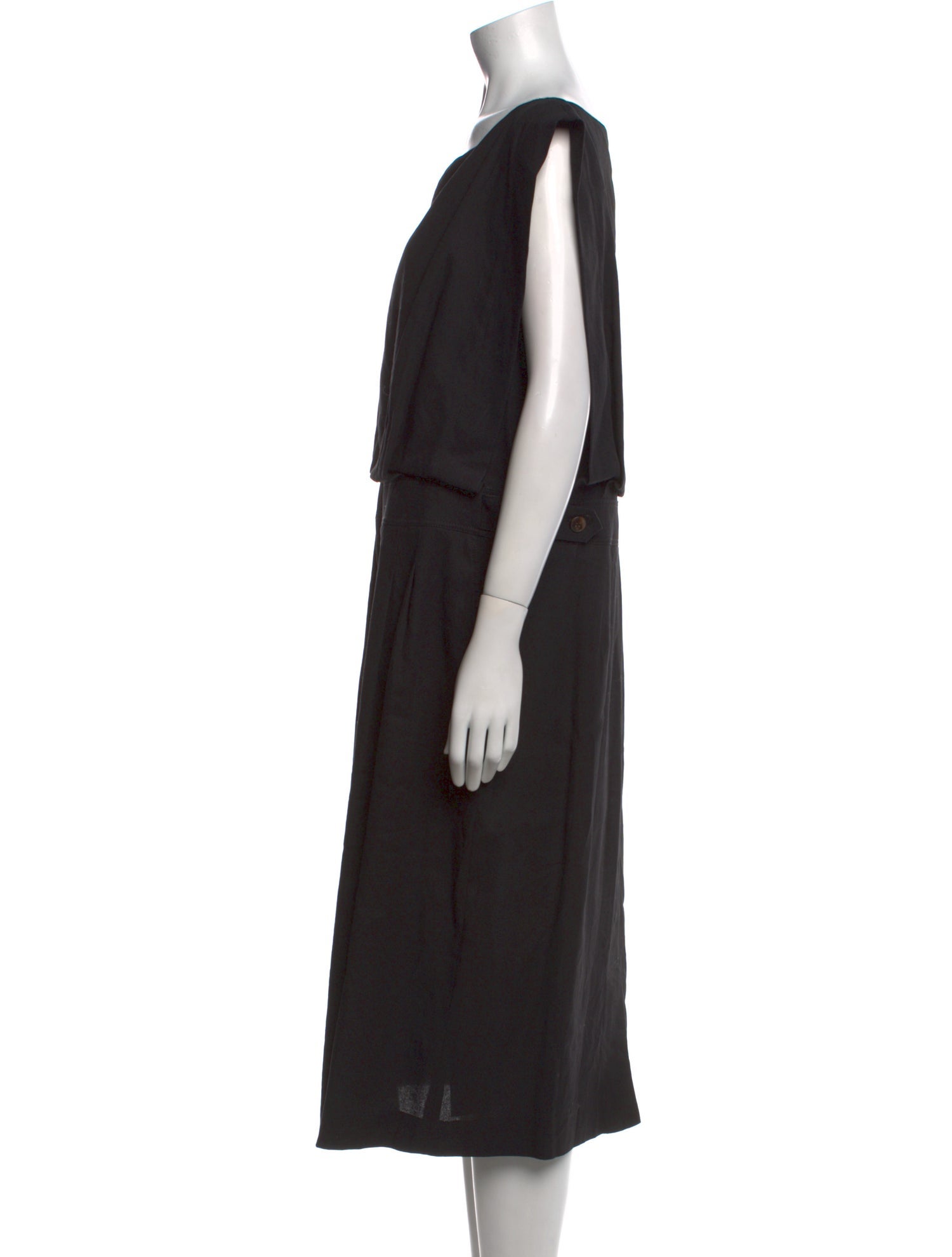 Lafayette 148 Bateau Neckline Midi Length Dress