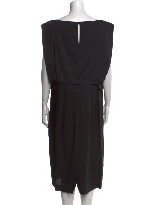 Lafayette 148 Bateau Neckline Midi Length Dress