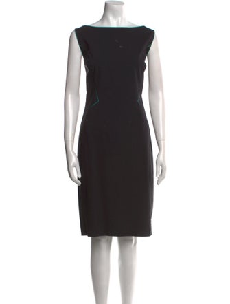 Lafayette 148 Bateau Neckline Knee-Length Dress