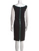 Lafayette 148 Bateau Neckline Knee-Length Dress