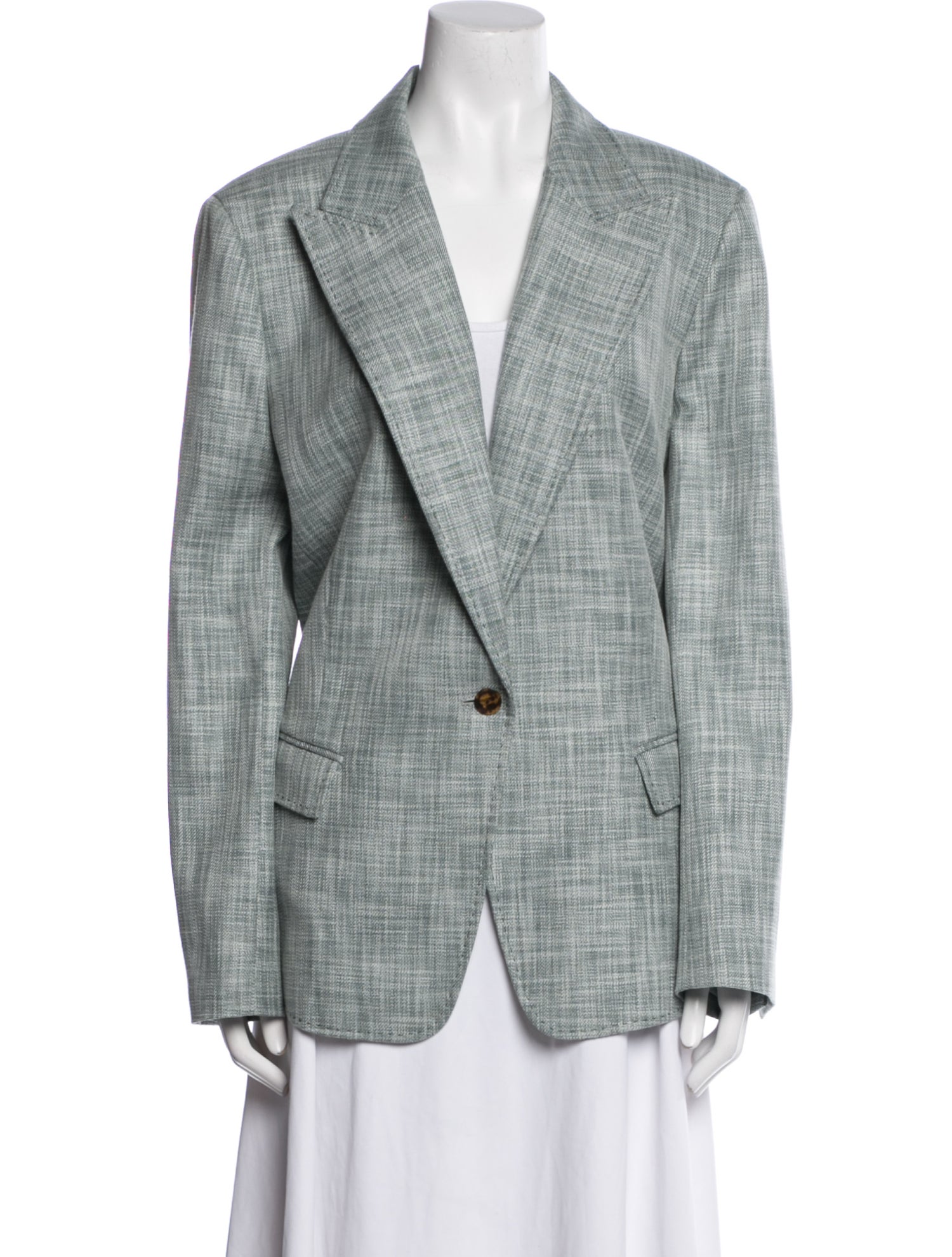 Lafayette 148 Plaid Print Blazer