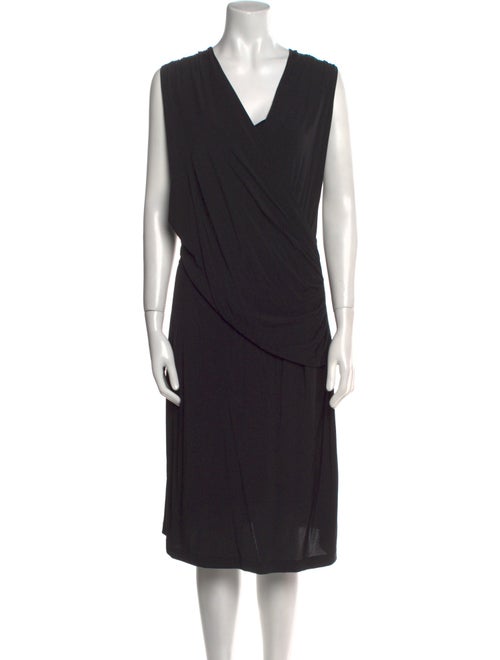 Lafayette 148 V-Neck Midi Length Dress