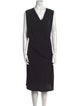 Lafayette 148 V-Neck Midi Length Dress