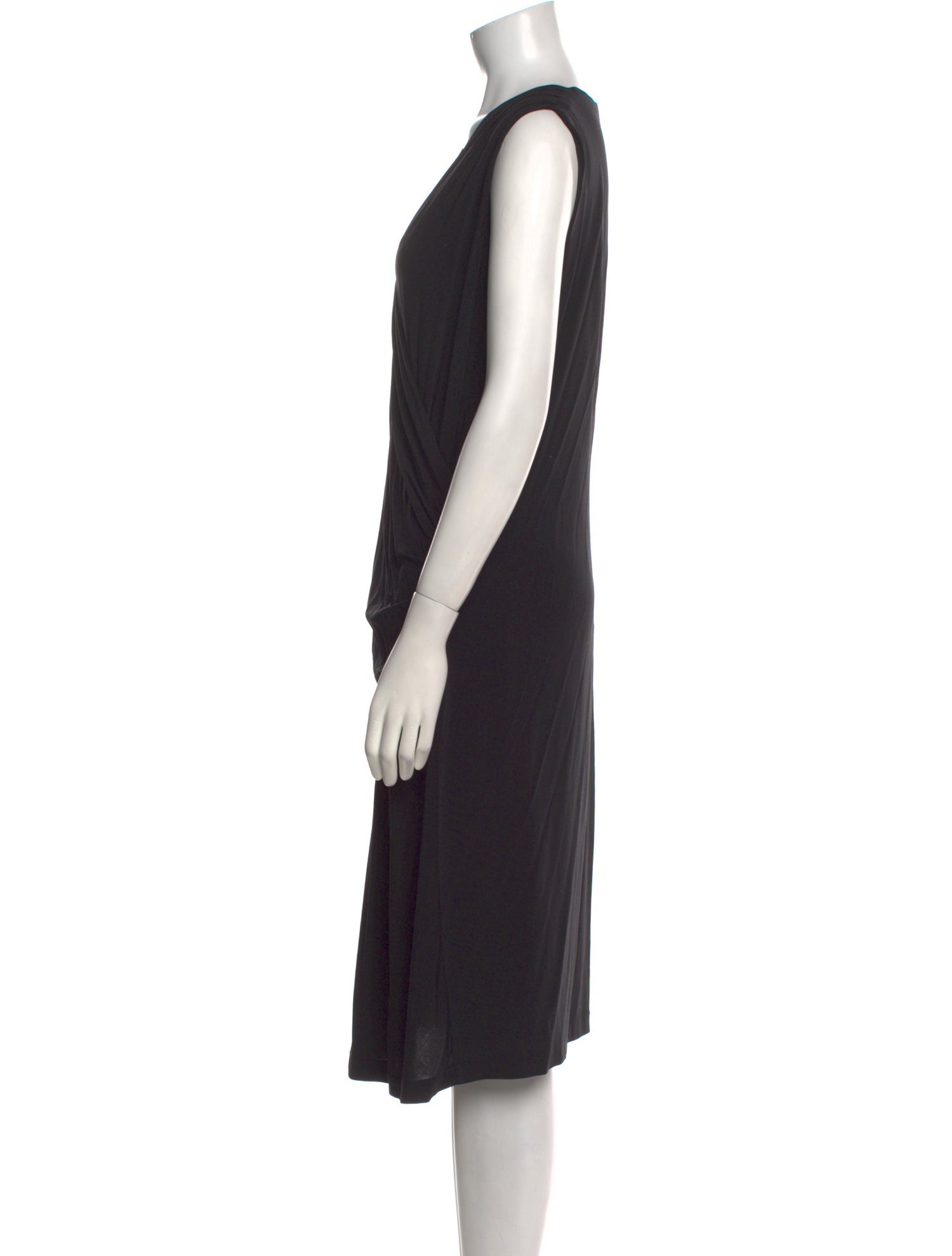 Lafayette 148 V-Neck Midi Length Dress