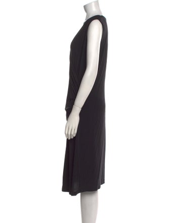 Lafayette 148 V-Neck Midi Length Dress