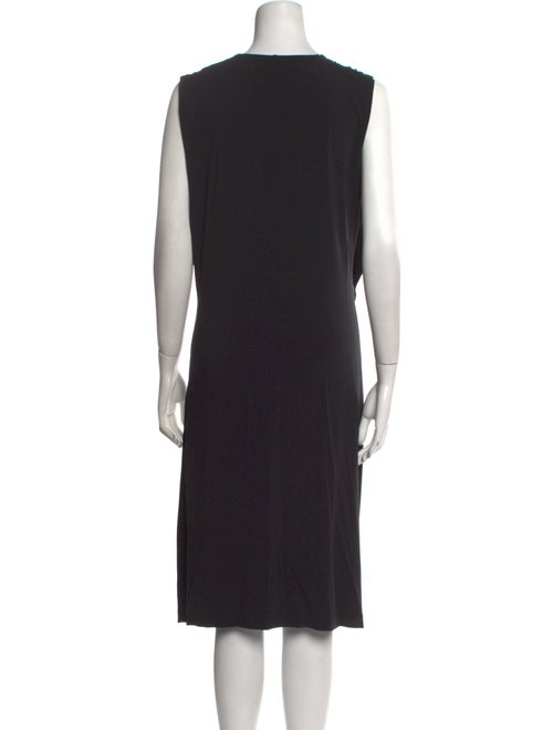 Lafayette 148 V-Neck Midi Length Dress